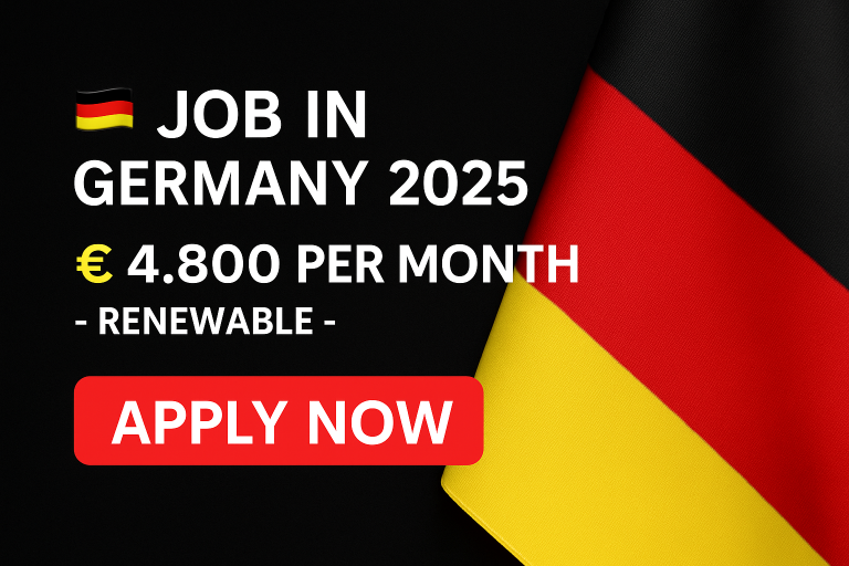 فرصة عمل في ألمانيا مدة عامين وبراتب شهري 4800 يورو